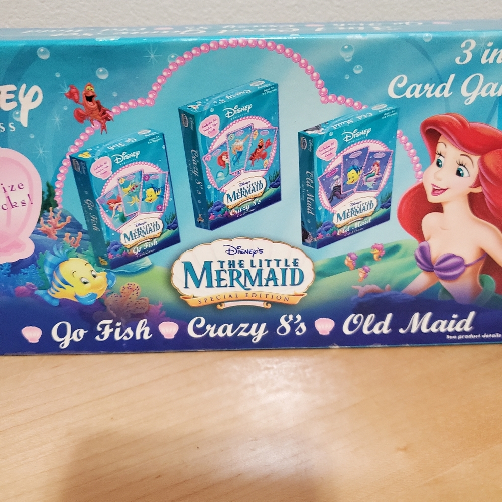 The little mermaid 3 in 1 card game set (2006) - Picture 3 of 7